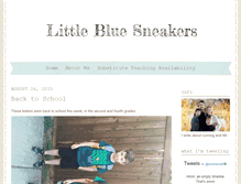 Tablet Screenshot of littlebluesneakers.com